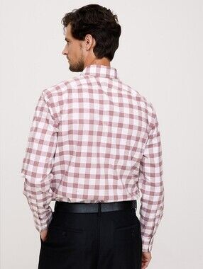 BANANA REPUBLIC Men's Standard Fit Wrinkle-Resistant Dress Shirt